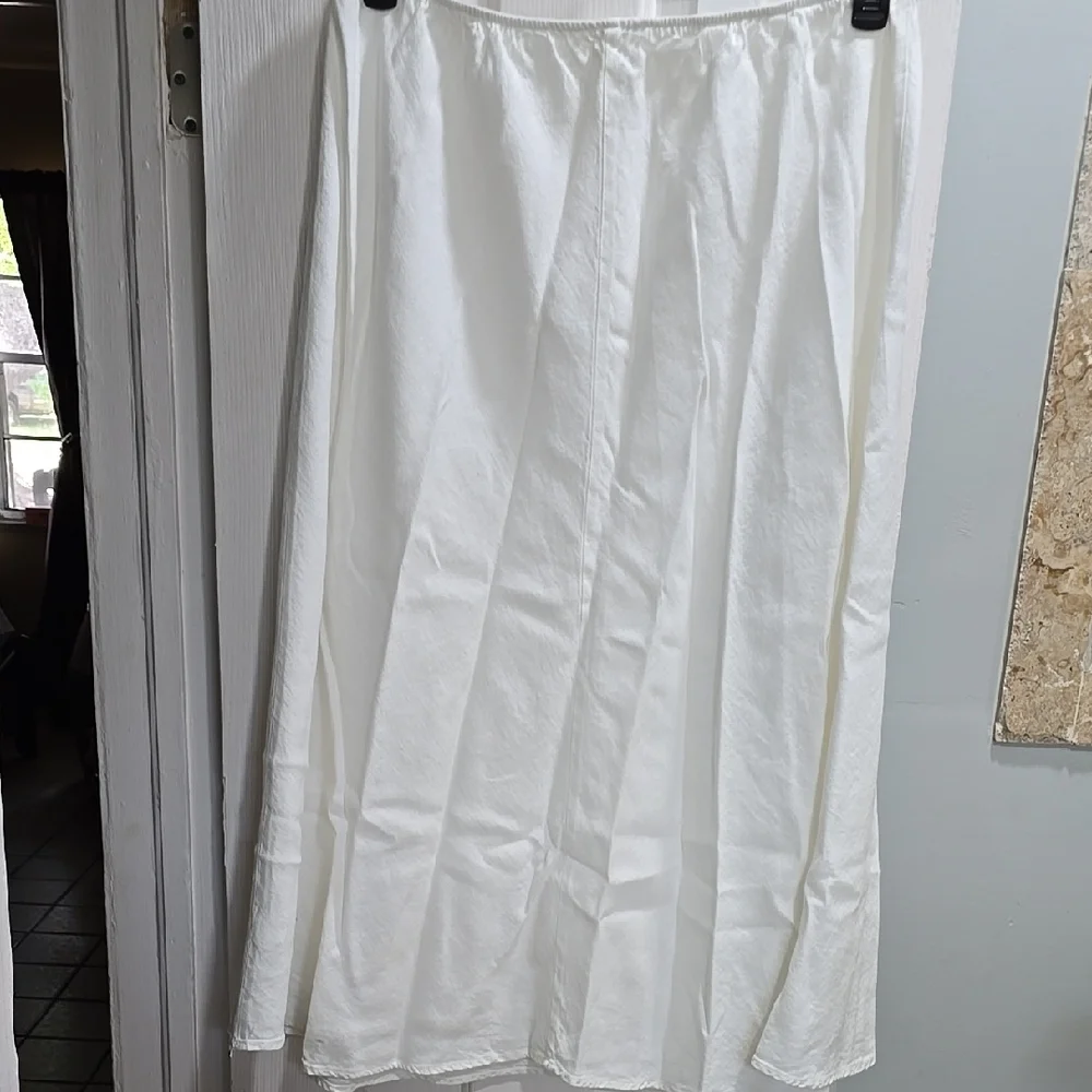 Eileen Fisher White Linen Skirt Size 2X - Picture 8 of 14